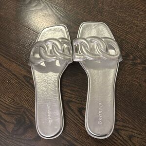 🟠 BAMBOO SILVER SANDAL SIZE 8
